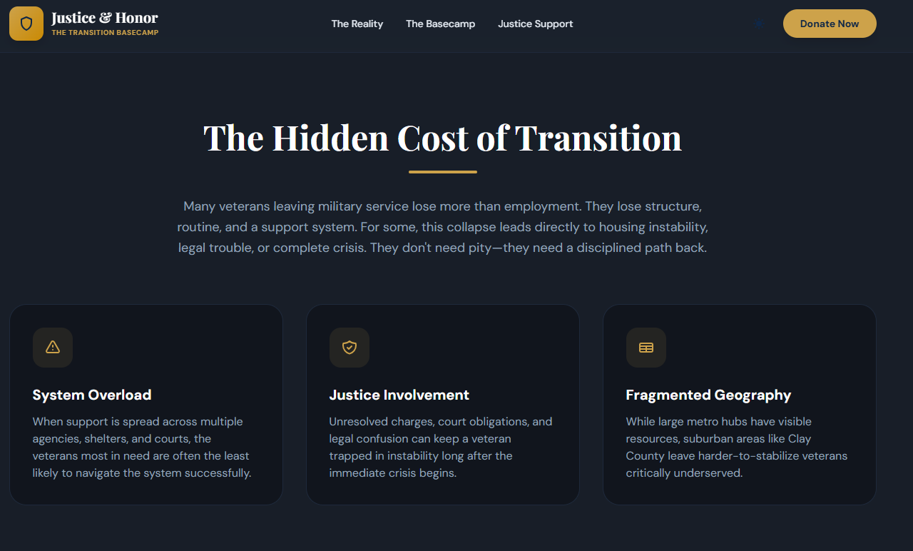 Justice Honor website