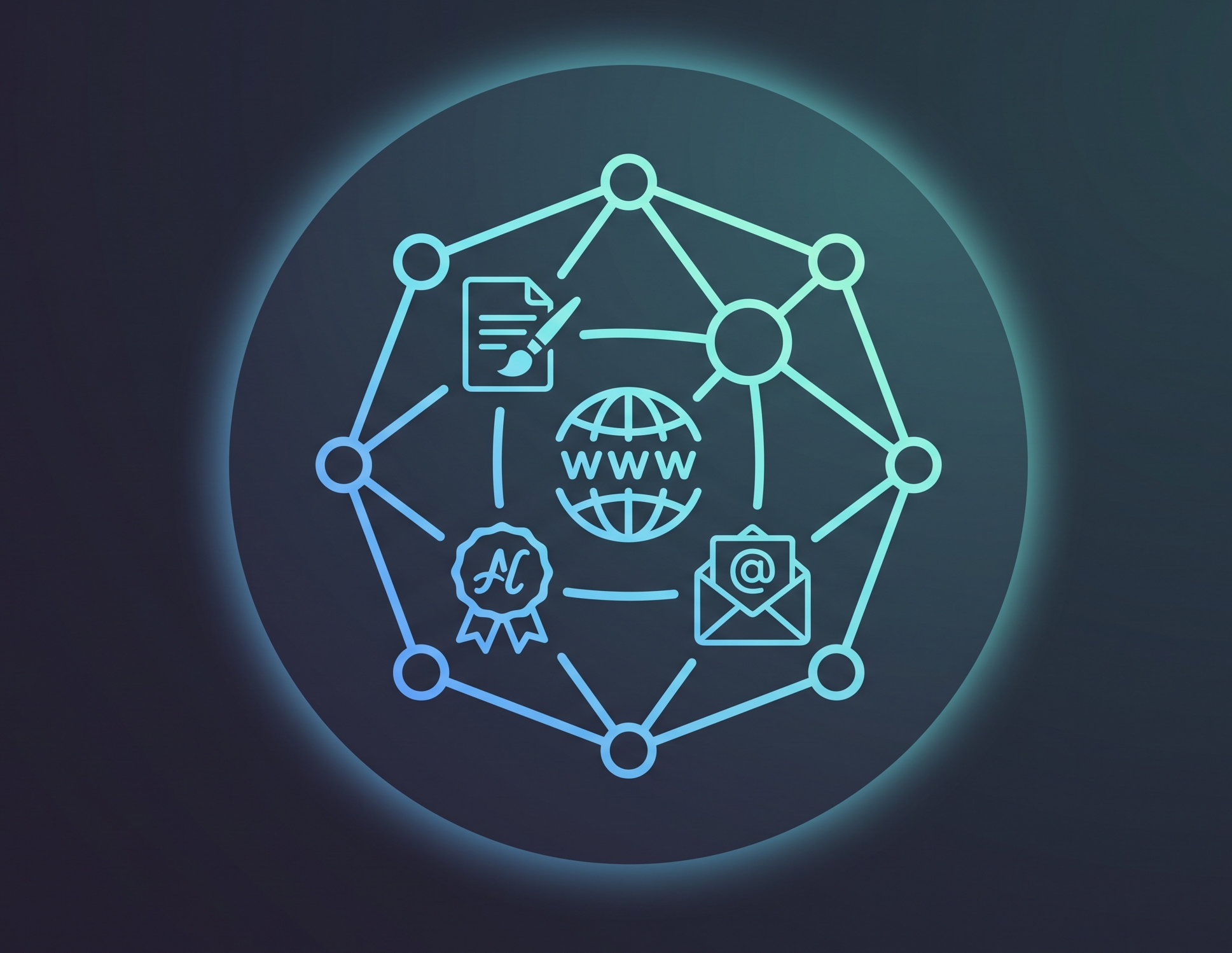Laptop displaying a custom business website